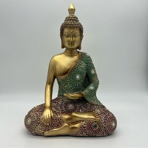 Golden Buddha statue 12 inches